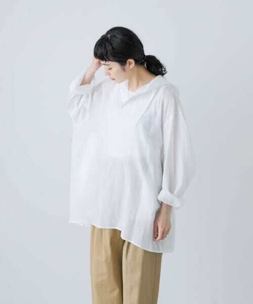 かぐれ / かぐれ シャツ・ブラウス | シアーフーディチュニック | 詳細10