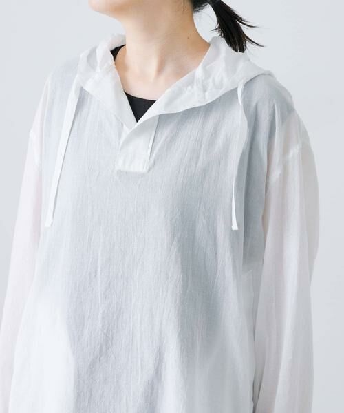 かぐれ / かぐれ シャツ・ブラウス | シアーフーディチュニック | 詳細20