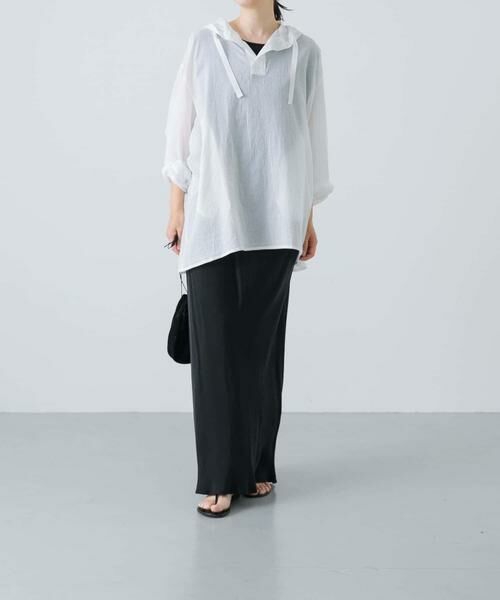 かぐれ / かぐれ シャツ・ブラウス | シアーフーディチュニック | 詳細15