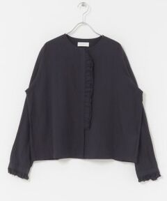 かぐれ♦︎コットンシフォンギャザーブラウス スクエア ケープブラウス 黒 日本製 かぐれ / かぐれ | ファッション通販 タカシマヤファッション