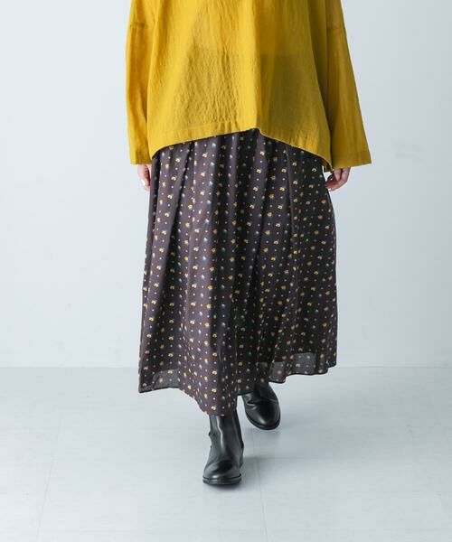 かぐれ/かぐれ リバティプリントスカート ブラック系その他 FREE かぐれ/かぐれ リバティプリントスカート ブラック系その他 FREE
