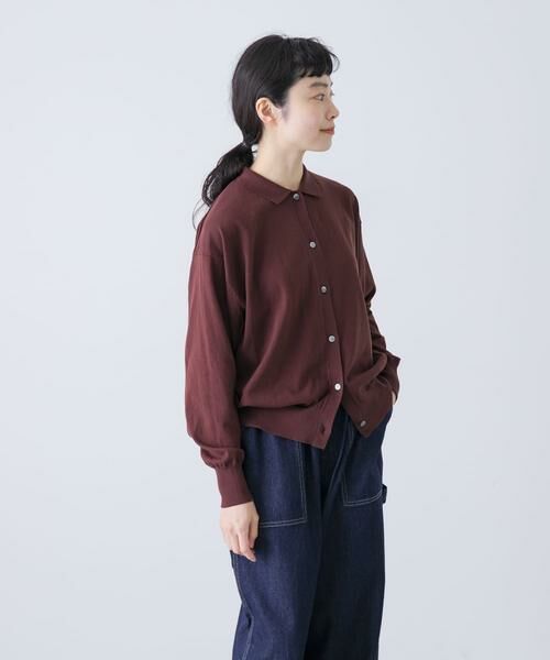 かぐれ / かぐれ ニット・セーター | コットンポロニットカーディガン | 詳細1