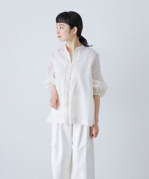 かぐれ / かぐれ シャツ・ブラウス | コットンオーガンジーブラウス | 詳細4