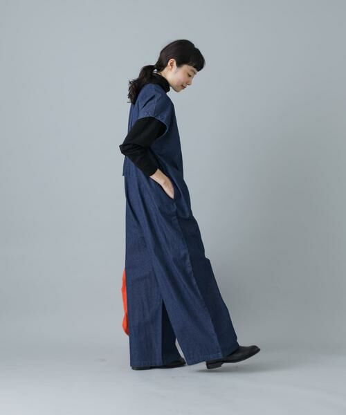 2サイズ展開』デニムワイドオールインワン （サロペット