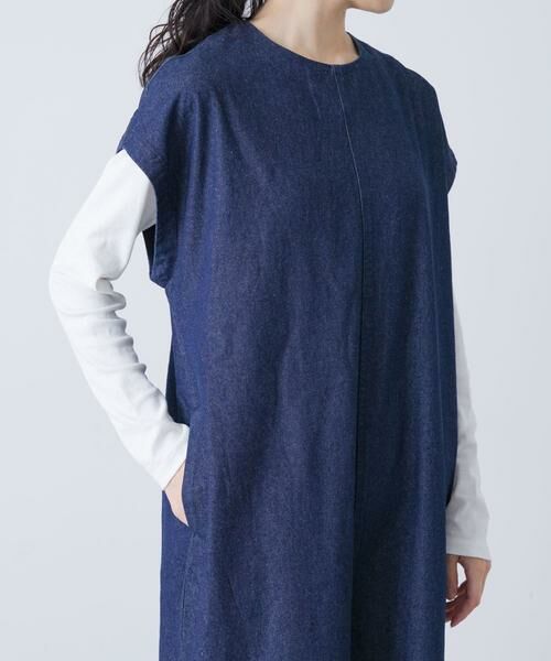 みち かぐれ　　デニムオールインワン 99ce015-25599-d25b.jpg