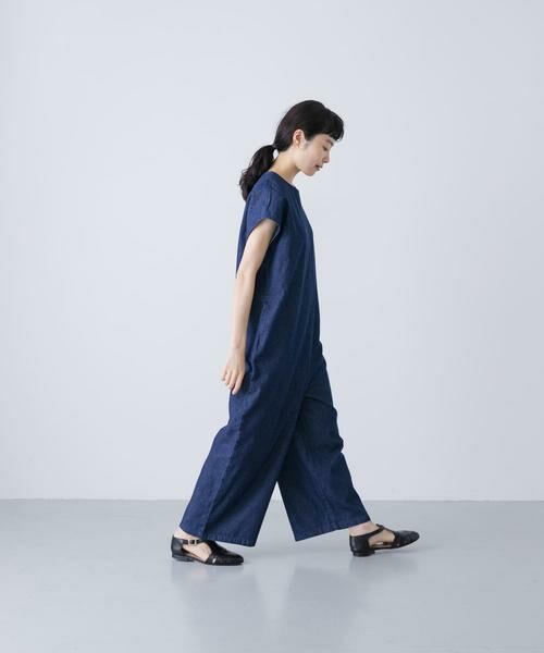 2サイズ展開』デニムワイドオールインワン （サロペット