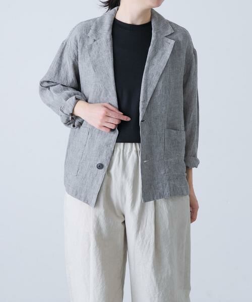 かぐれ / かぐれ その他アウター | リネンテーラードジャケット | 詳細1