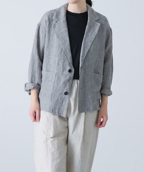 かぐれ / かぐれ その他アウター | リネンテーラードジャケット | 詳細2