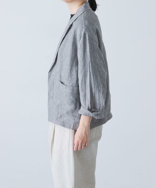 かぐれ / かぐれ その他アウター | リネンテーラードジャケット | 詳細3