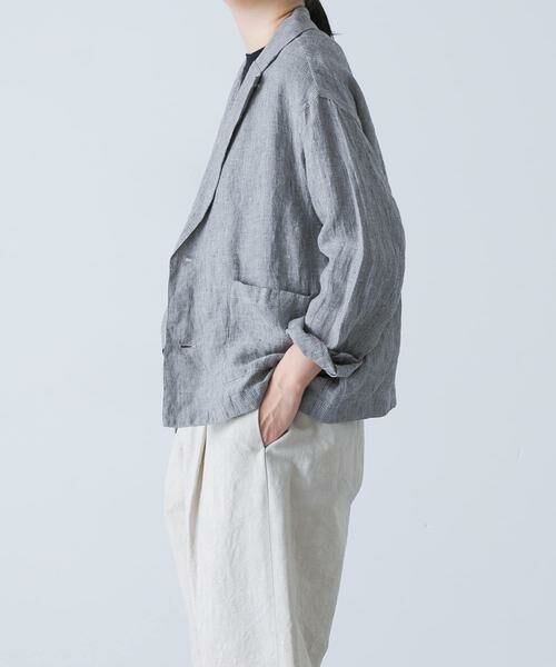 かぐれ / かぐれ その他アウター | リネンテーラードジャケット | 詳細4