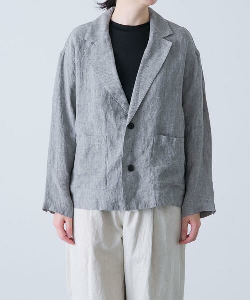 かぐれ / かぐれ その他アウター | リネンテーラードジャケット | 詳細8