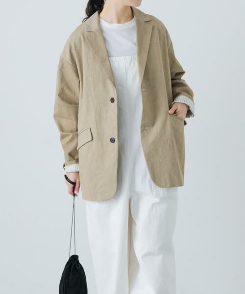 かぐれ/かぐれ Tailored jacket ｗ/lining ベージュ FREE