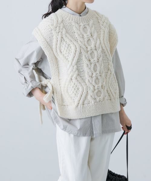 かぐれ / かぐれ ニット・セーター | ペルーアランニットベスト | 詳細4