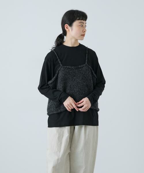 かぐれ / かぐれ ニット・セーター | アルパカウールブークレニットキャミソール | 詳細1