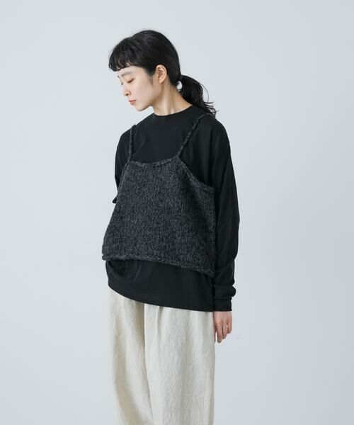 かぐれ / かぐれ ニット・セーター | アルパカウールブークレニットキャミソール | 詳細2