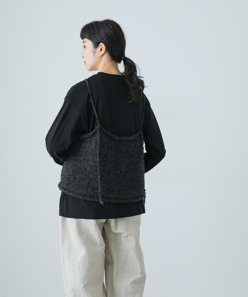 かぐれ / かぐれ ニット・セーター | アルパカウールブークレニットキャミソール | 詳細3