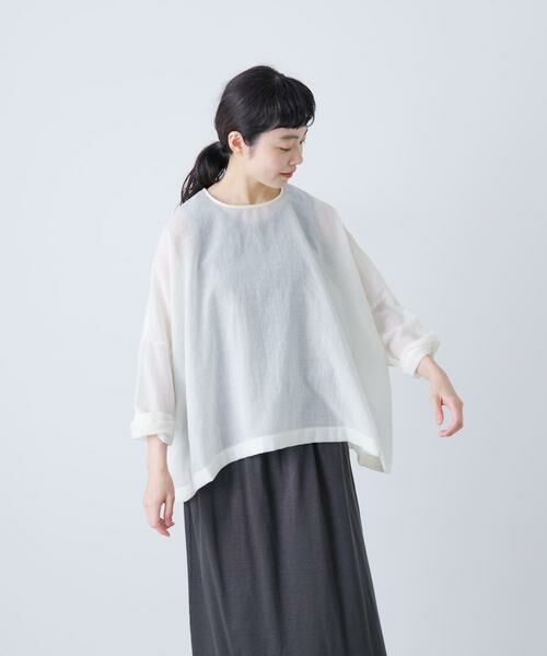 かぐれ / かぐれ シャツ・ブラウス | ウールガーゼワイドプルオーバー | 詳細13