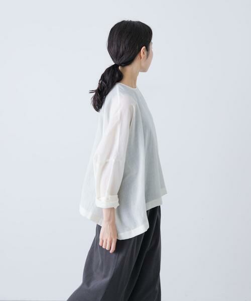 かぐれ / かぐれ シャツ・ブラウス | ウールガーゼワイドプルオーバー | 詳細15