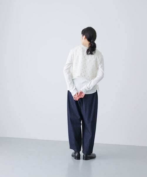 かぐれ / かぐれ ベスト | ドット刺繍ウールガーゼビブ | 詳細3