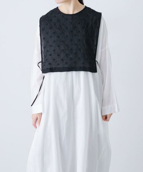 かぐれ / かぐれ ベスト | ドット刺繍ウールガーゼビブ | 詳細12