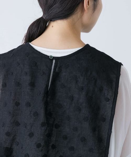 かぐれ / かぐれ ベスト | ドット刺繍ウールガーゼビブ | 詳細23