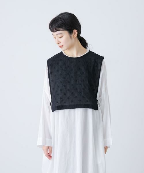 かぐれ / かぐれ ベスト | ドット刺繍ウールガーゼビブ | 詳細18