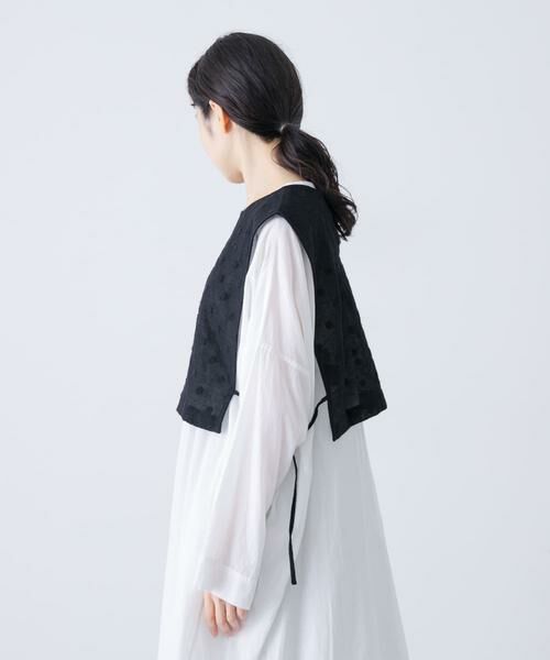 かぐれ / かぐれ ベスト | ドット刺繍ウールガーゼビブ | 詳細19