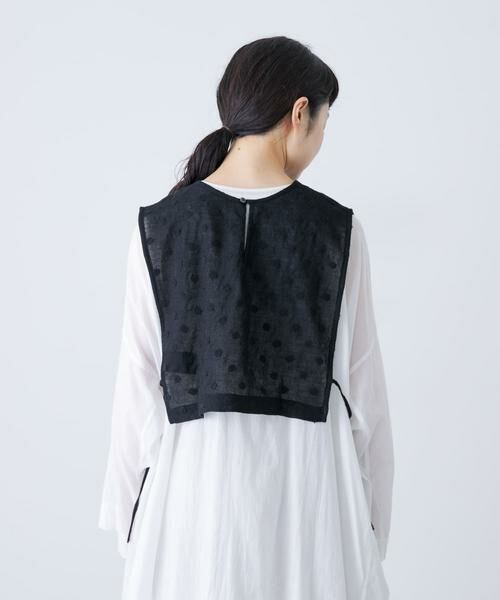 かぐれ / かぐれ ベスト | ドット刺繍ウールガーゼビブ | 詳細20