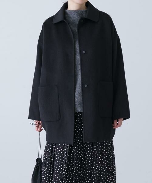 かぐれ / かぐれ その他アウター | ウールステンカラーショートコート | 詳細4