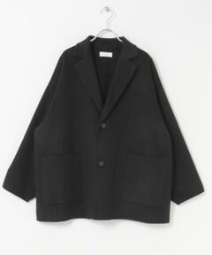 タグ付き　かぐれ　コットンシルクショップコート BLACK 新品タグ付き かぐれ コットンシルクショップコート BLACK