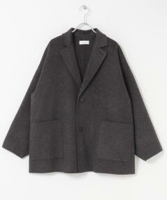 タグ付き　かぐれ　コットンシルクショップコート BLACK かぐれ（カグレ）の「コットンシルクショップコート（その他