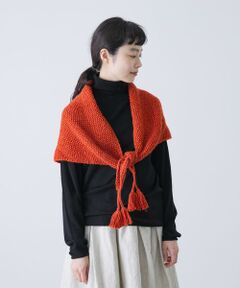 プリーツプリーズオレンジ 色ストール ISSEY MIYAKE/イッセイミヤケ ストール プリーツプリーズ