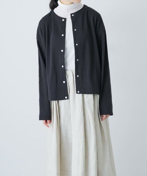 かぐれ / かぐれ カーディガン・ボレロ | コットンフライススナップカーディガン | 詳細1