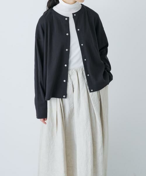 かぐれ / かぐれ カーディガン・ボレロ | コットンフライススナップカーディガン | 詳細2