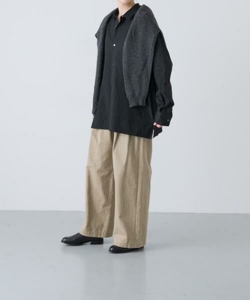 かぐれ / かぐれ シャツ・ブラウス | 『ユニセックス』コットンレギュラーカラーボックスシャツ | 詳細3