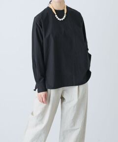 かぐれ / かぐれ シャツ・ブラウス | コットンクルーネックプルオーバーシャツ