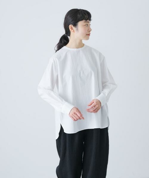 かぐれ / かぐれ シャツ・ブラウス | コットンクルーネックプルオーバーシャツ | 詳細1