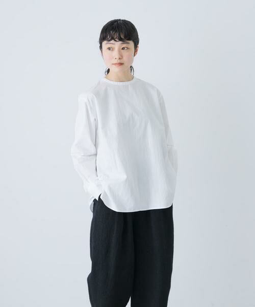 かぐれ / かぐれ シャツ・ブラウス | コットンクルーネックプルオーバーシャツ | 詳細3
