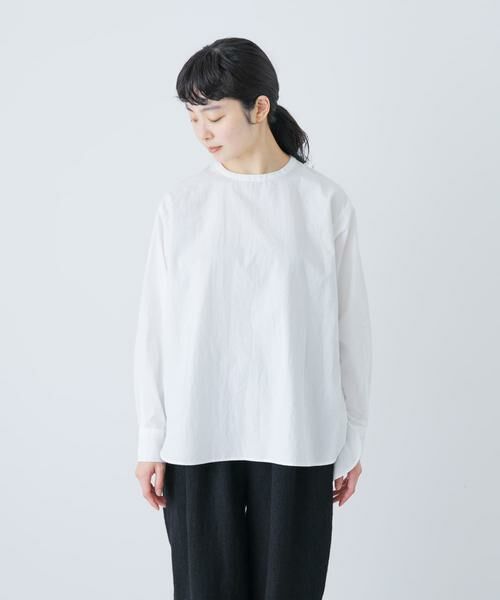 かぐれ / かぐれ シャツ・ブラウス | コットンクルーネックプルオーバーシャツ | 詳細7