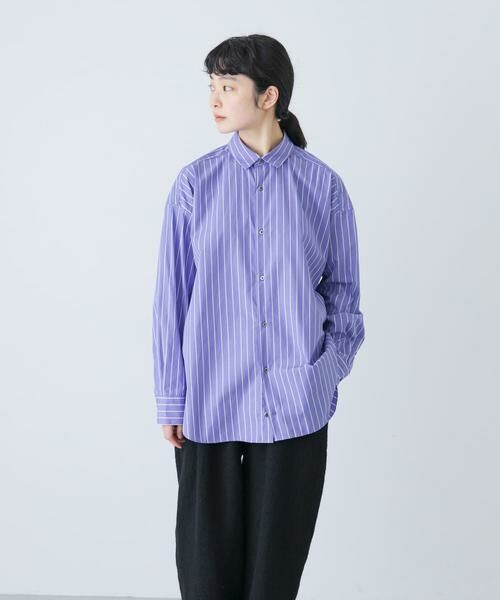 かぐれ / かぐれ シャツ・ブラウス | コットンストライプレギュラーシャツ | 詳細1