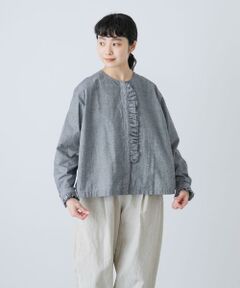 かぐれ / かぐれ シャツ・ブラウス | コットンシルクフリルブラウス