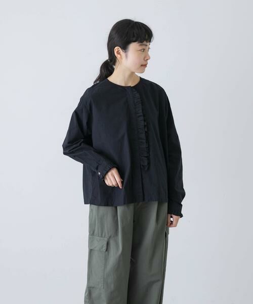 かぐれ / かぐれ シャツ・ブラウス | コットンシルクフリルブラウス | 詳細1