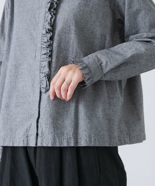 かぐれ / かぐれ シャツ・ブラウス | コットンシルクフリルブラウス | 詳細18