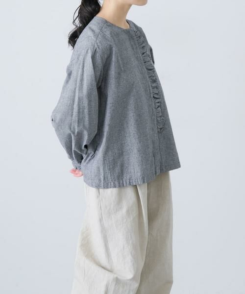 かぐれ / かぐれ シャツ・ブラウス | コットンシルクフリルブラウス | 詳細10