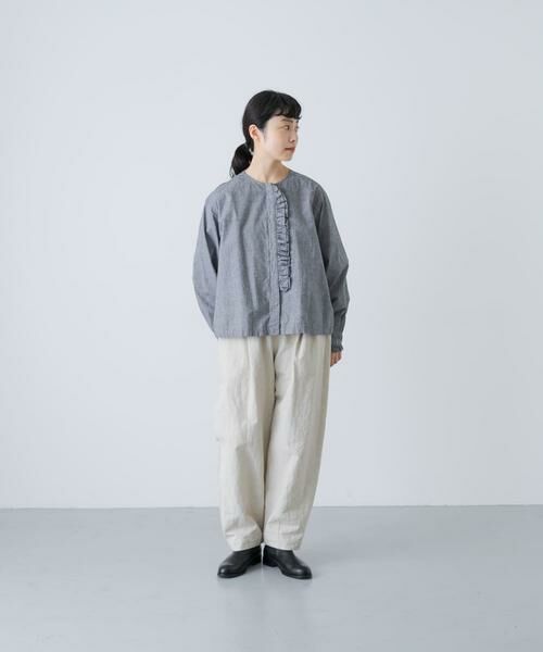 かぐれ / かぐれ シャツ・ブラウス | コットンシルクフリルブラウス | 詳細11