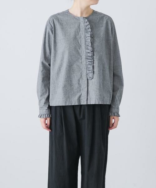 かぐれ / かぐれ シャツ・ブラウス | コットンシルクフリルブラウス | 詳細14