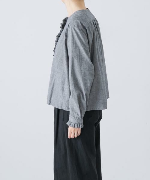 かぐれ / かぐれ シャツ・ブラウス | コットンシルクフリルブラウス | 詳細15