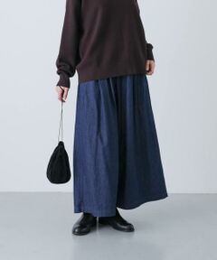 かぐれ / かぐれ デニムパンツ | デニムタックワイドパンツ