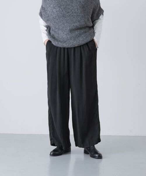 かぐれ / かぐれ その他パンツ | キュプラウォッシュドパンツ（ブラック）