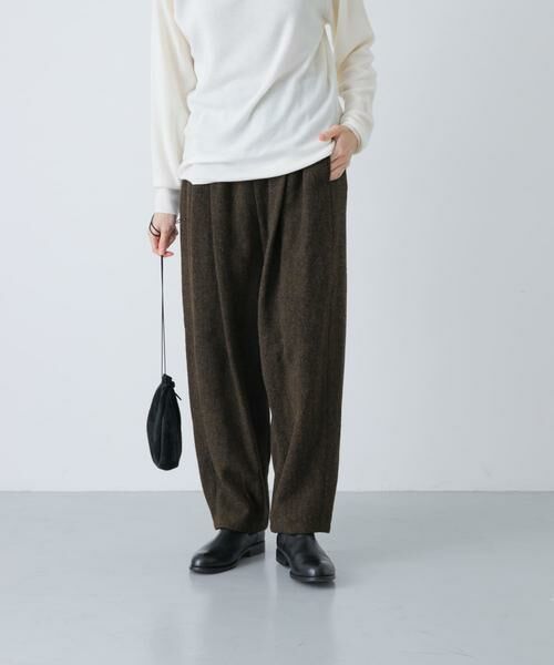 かぐれ / かぐれ その他パンツ | Wool tapered pants | 詳細1
